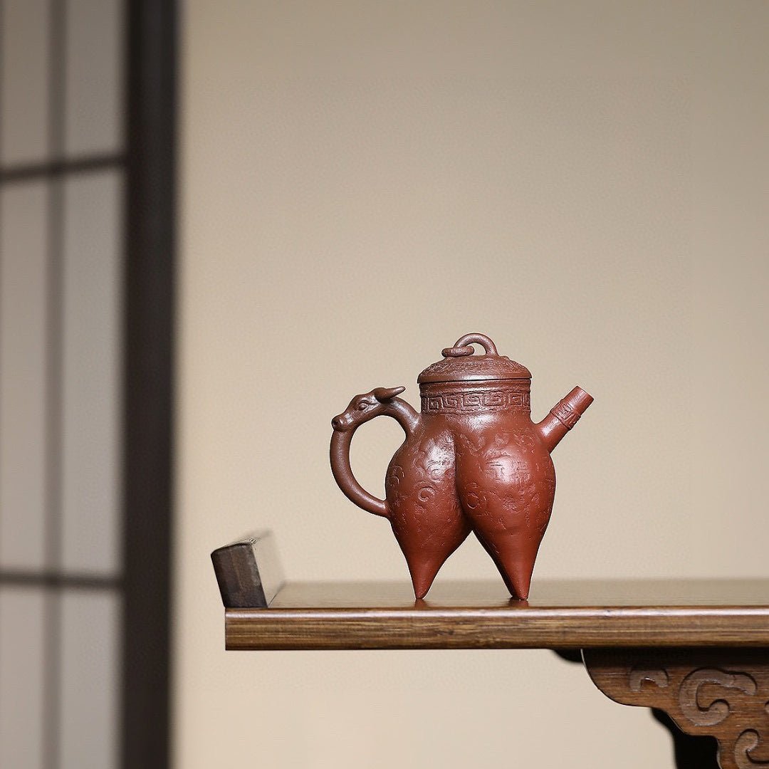 San Zu Ding 150cc - Yixing Handmade Teapot - zycs_China