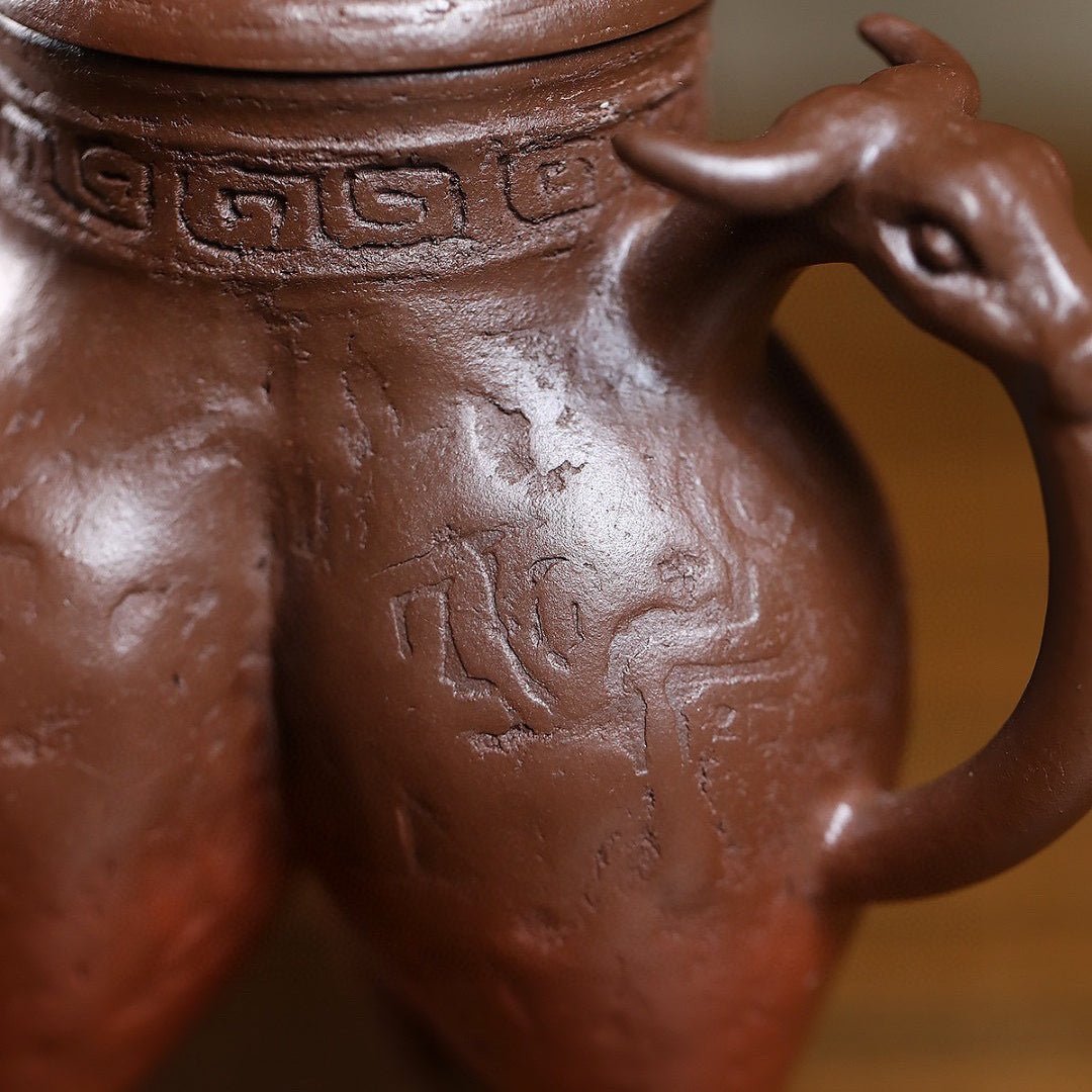 San Zu Ding 150cc - Yixing Handmade Teapot - zycs_China