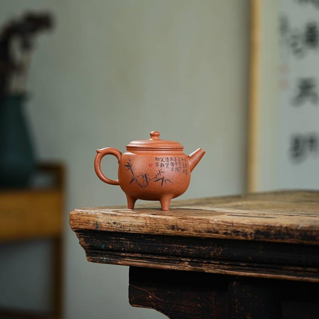 San Zu Ru Ding 180cc - Yixing Handmade Teapot - zycs_China