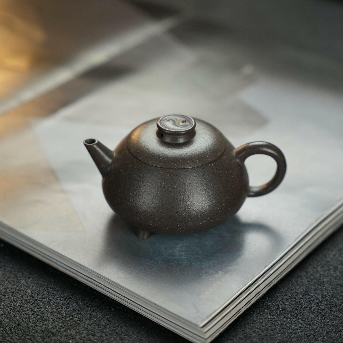 San Zu Shui Ping 140cc - Yixing Handmade Teapot - zycs_China