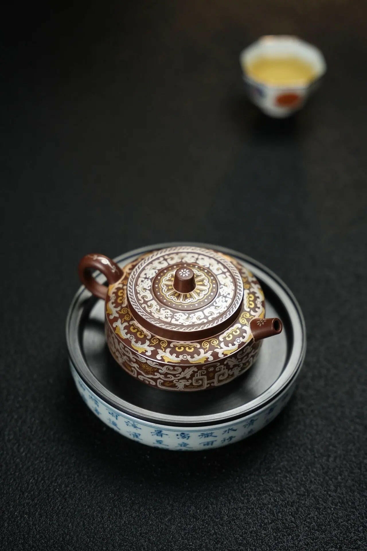 San Zu Zhou Pan 130cc - Yixing Handmade Teapot - zycs_China