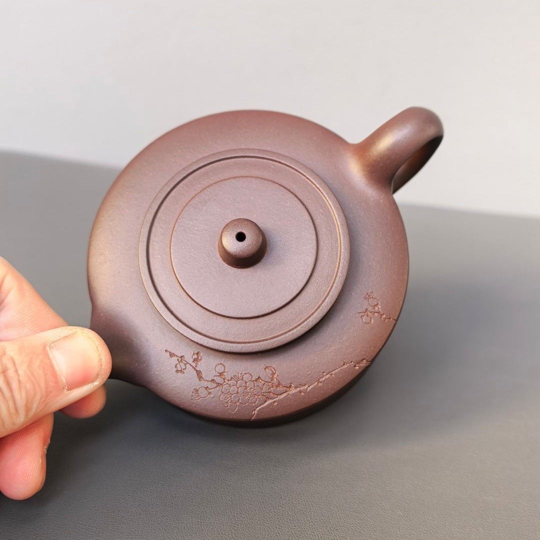 San Zu Zhou Pan 200cc - Yixing Handmade Teapot - zycs_China