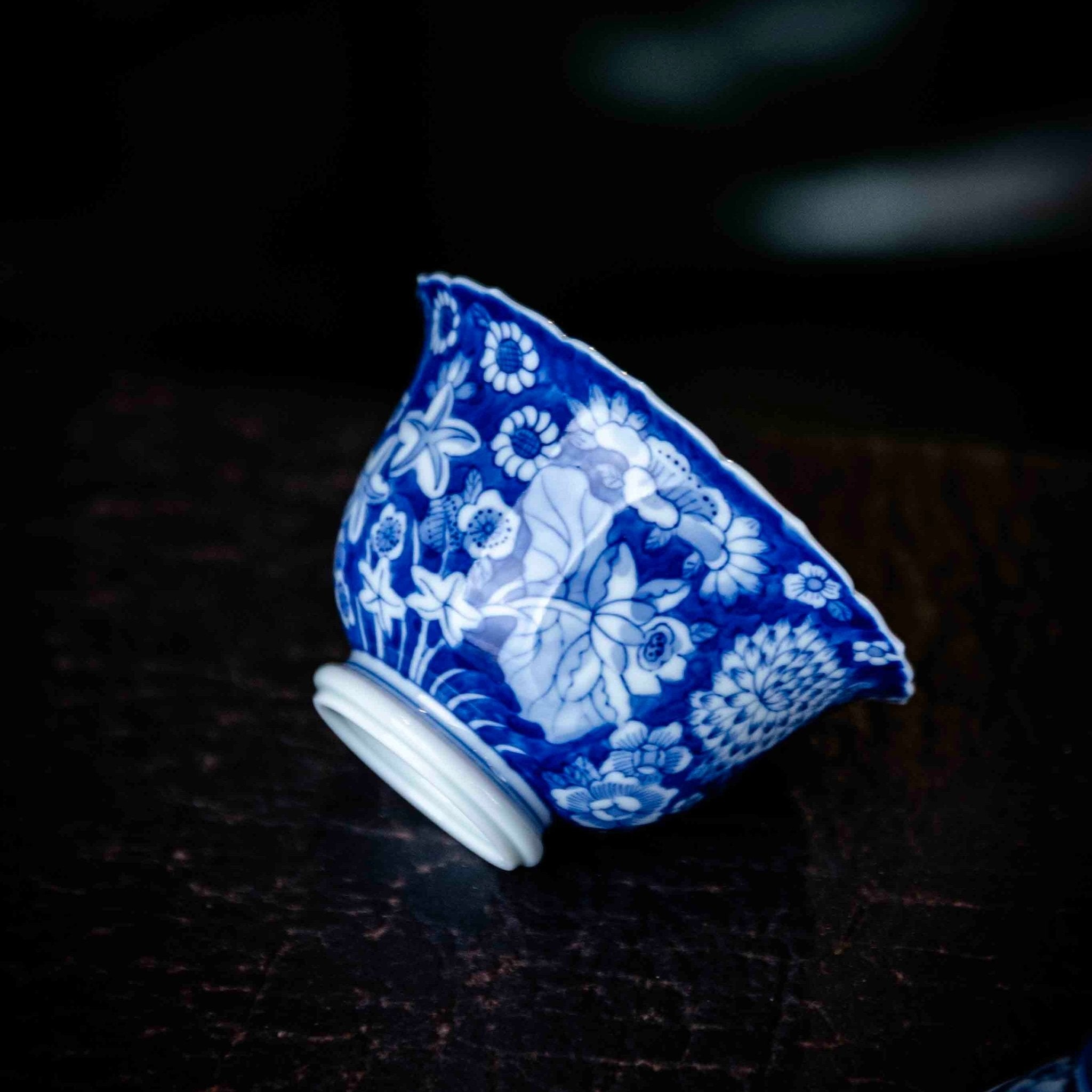 Shan Cha Hua 110cc - Jing De Zhen Porcelain Gaiwan - zycs_China