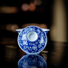 Shan Cha Hua 110cc - Jing De Zhen Porcelain Gaiwan - zycs_China