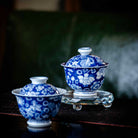 Shan Cha Hua 110cc - Jing De Zhen Porcelain Gaiwan - zycs_China