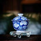 Shan Cha Hua 110cc - Jing De Zhen Porcelain Gaiwan - zycs_China