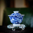 Shan Cha Hua 110cc - Jing De Zhen Porcelain Gaiwan - zycs_China