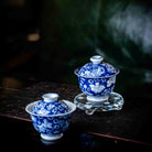 Shan Cha Hua 110cc - Jing De Zhen Porcelain Gaiwan - zycs_China