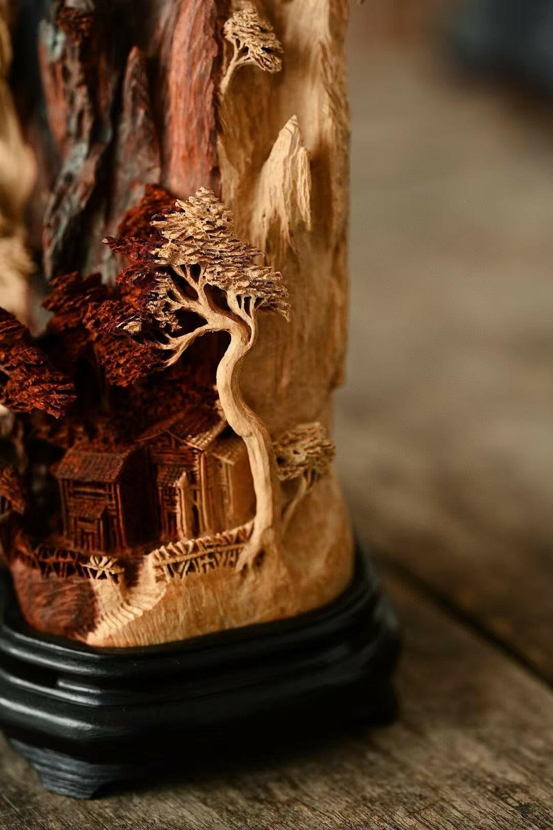 Shan Ju Hua Yi - Wood Sculpture - zycs_China