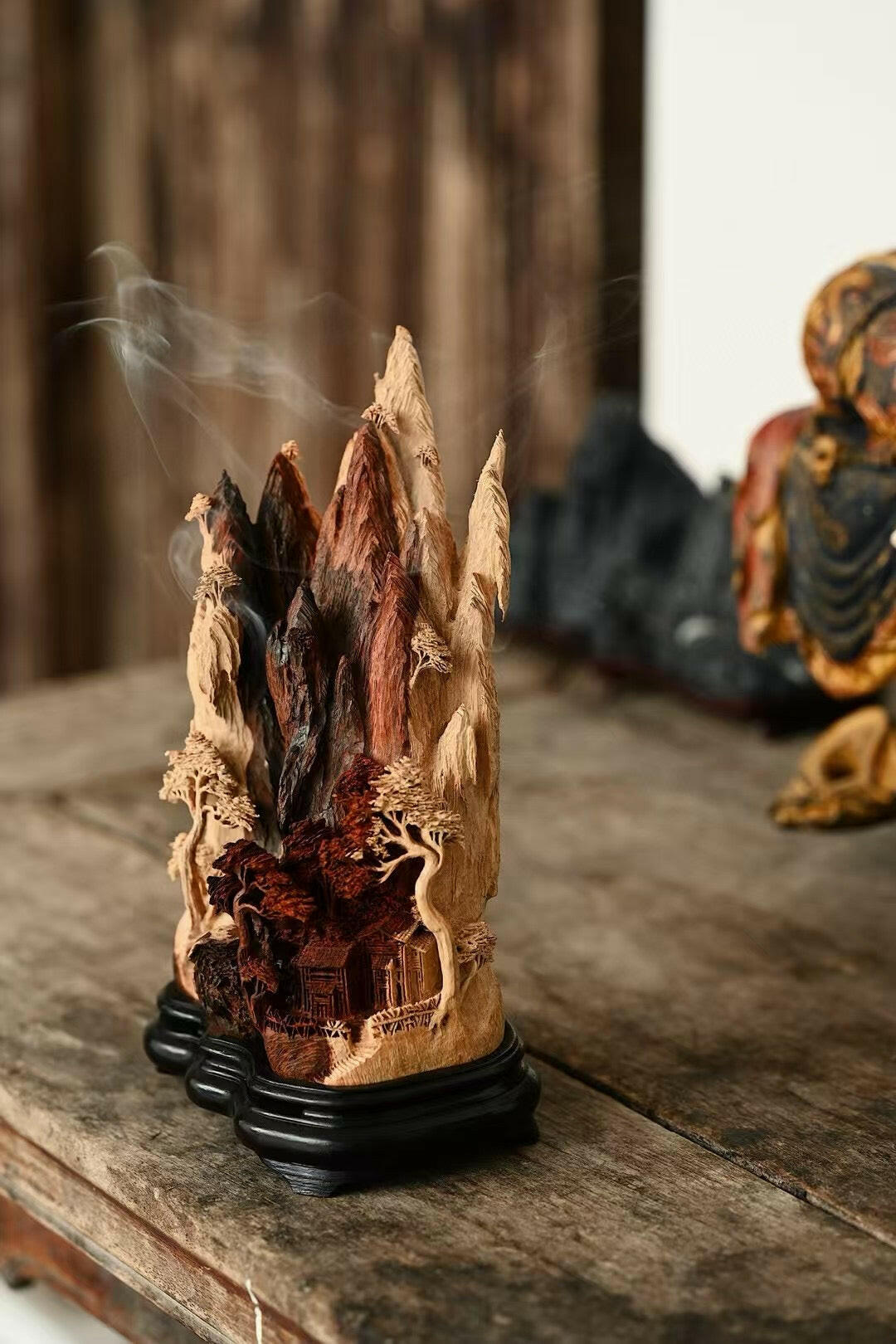 Shan Ju Hua Yi - Wood Sculpture - zycs_China