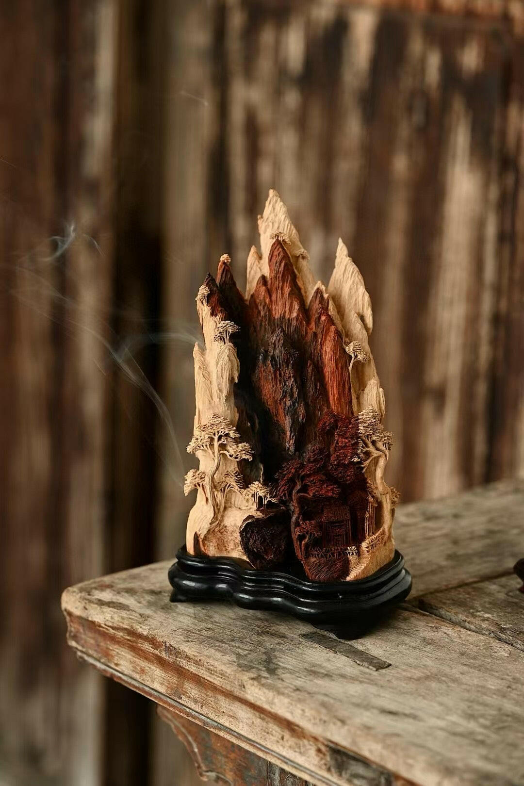 Shan Ju Hua Yi - Wood Sculpture - zycs_China