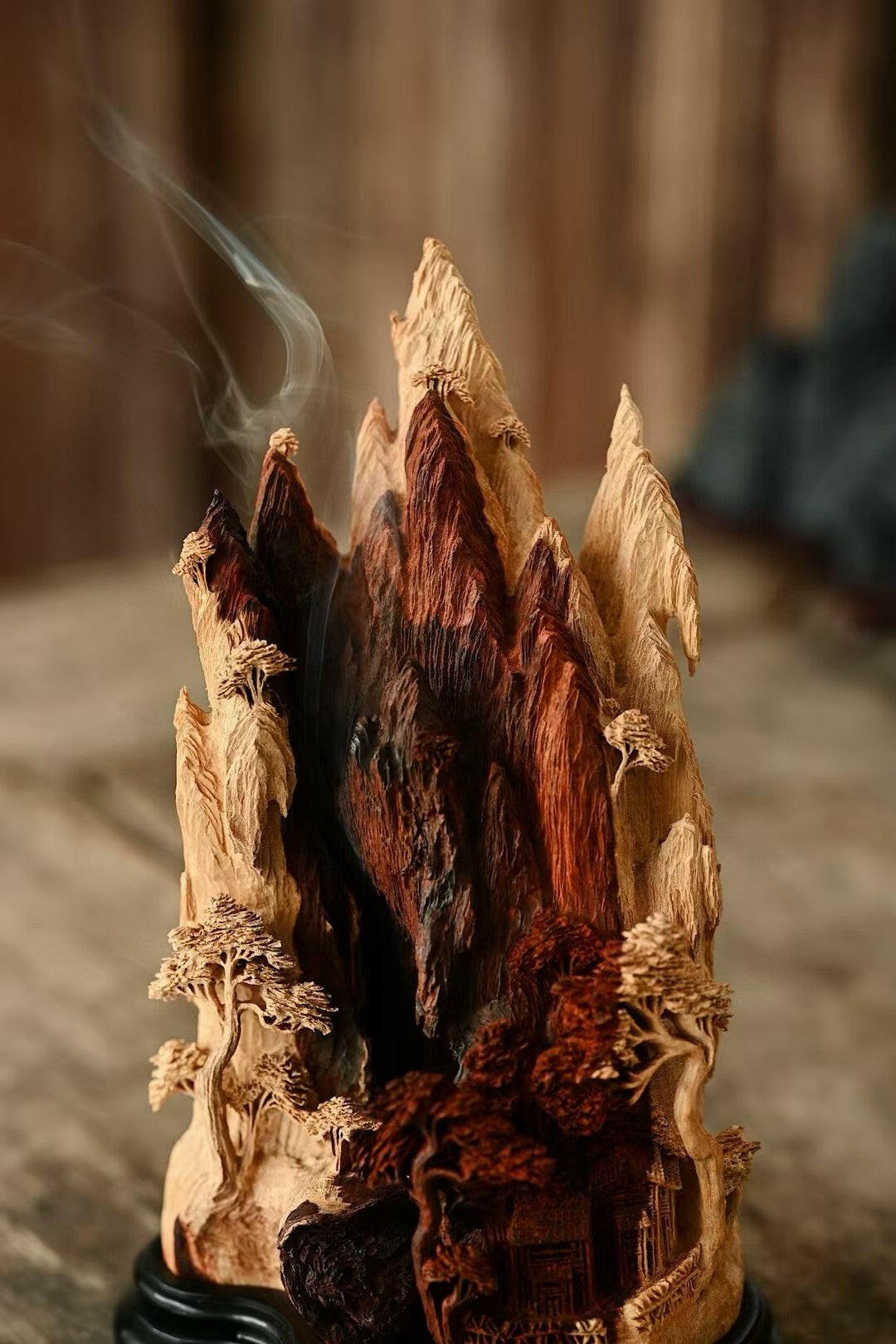 Shan Ju Hua Yi - Wood Sculpture - zycs_China