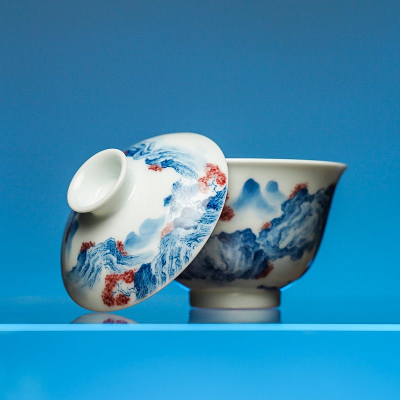 Shan Shui 100cc - Jing De Zhen Porcelain Gaiwan - zycs_China