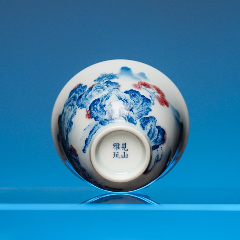 Shan Shui 100cc - Jing De Zhen Porcelain Gaiwan - zycs_China