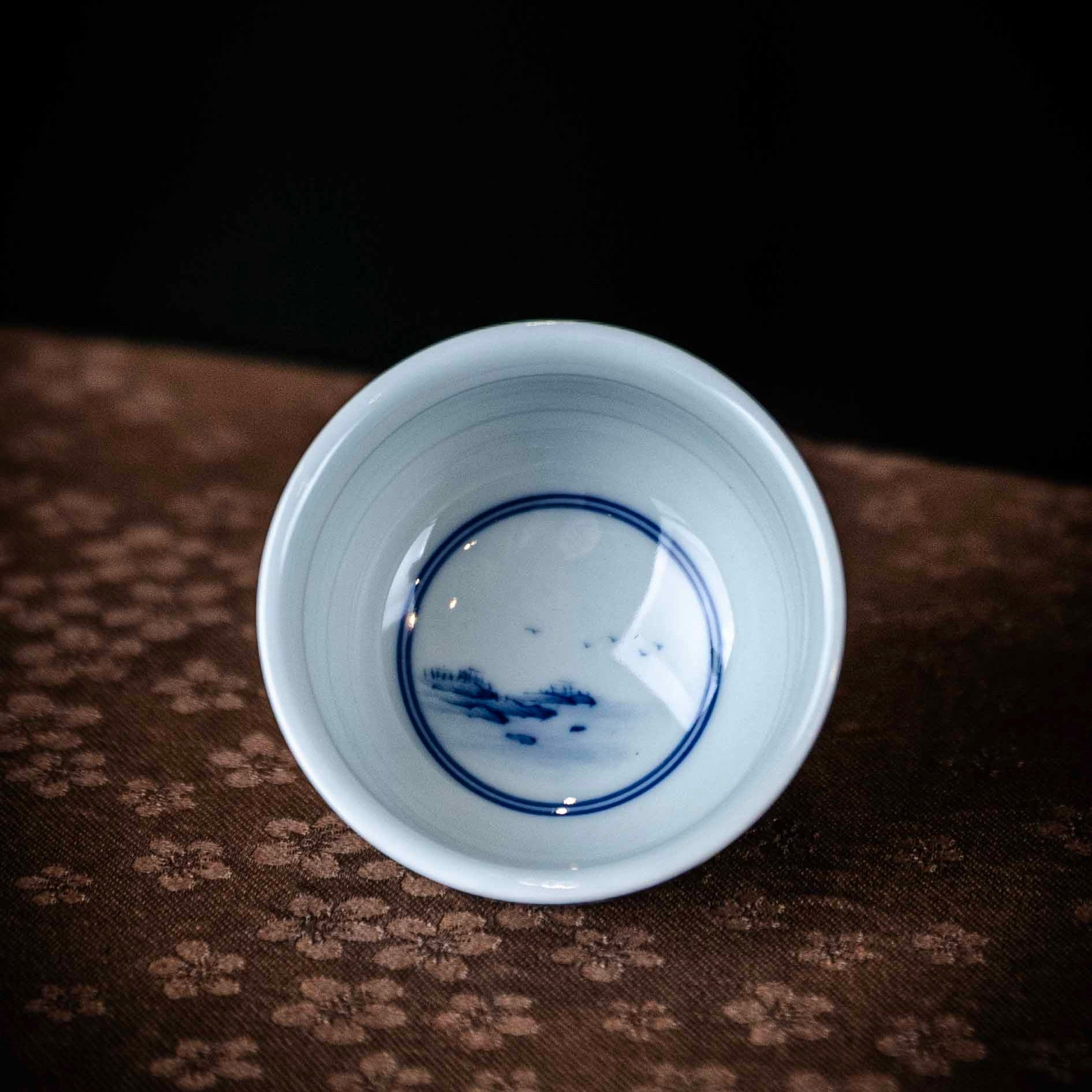 Shan Shui 110cc - Jing De Zhen Porcelain Gaiwan - zycs_China