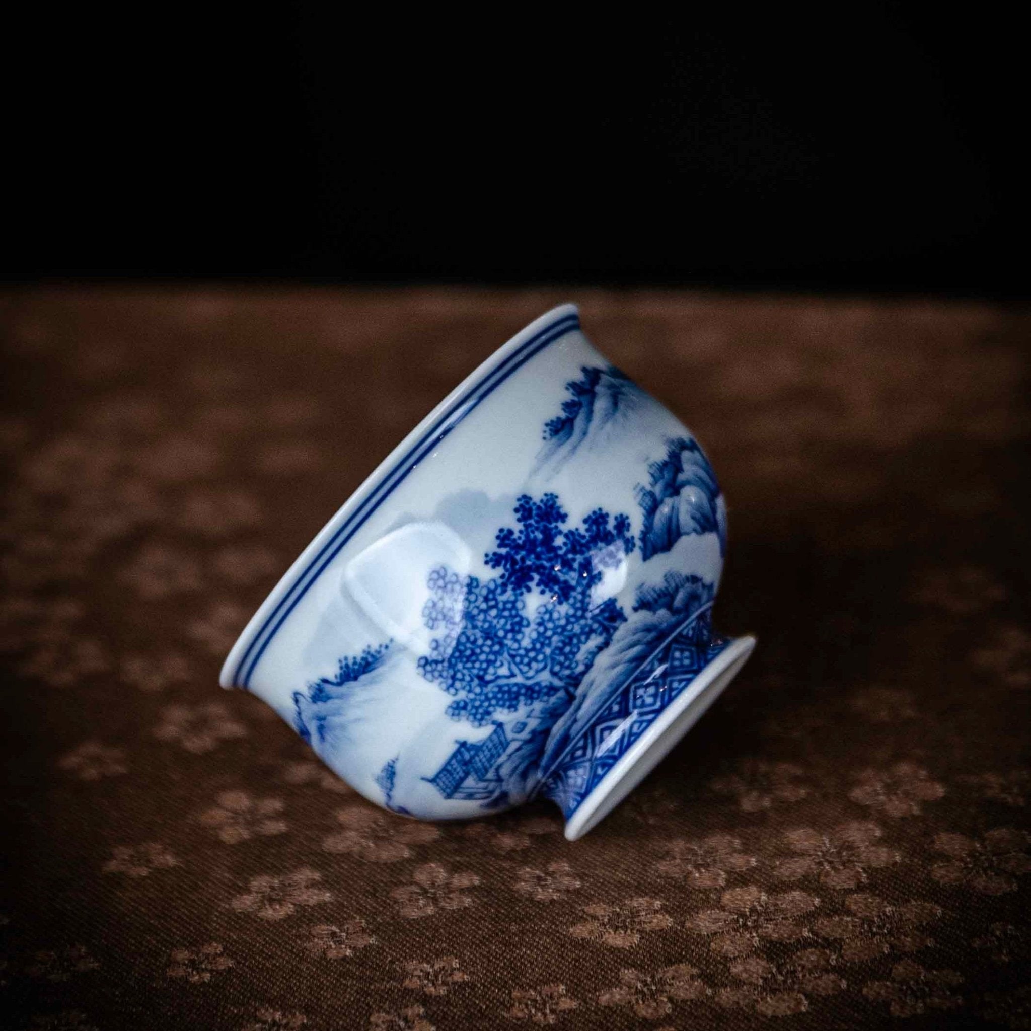 Shan Shui 110cc - Jing De Zhen Porcelain Gaiwan - zycs_China