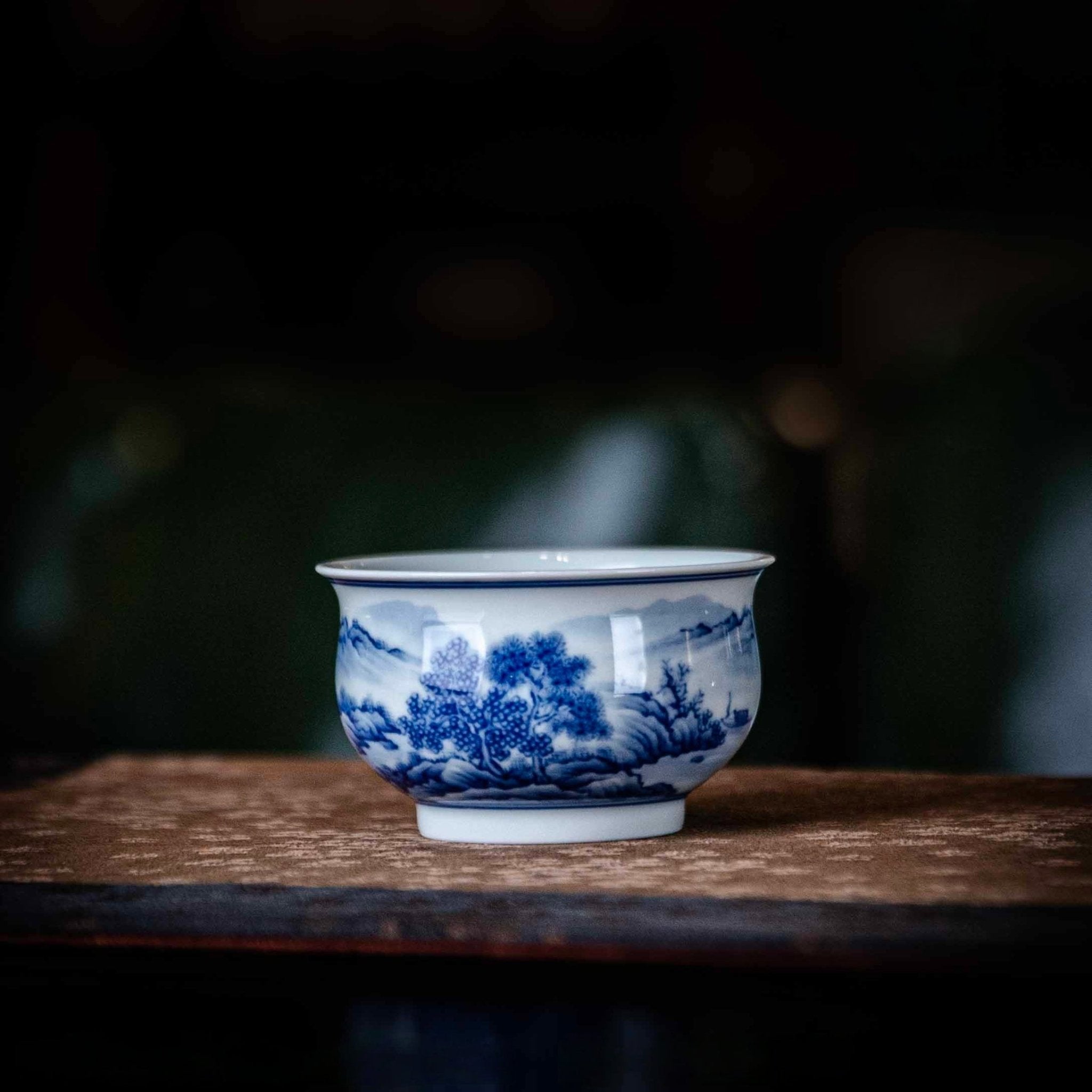 Shan Shui 110cc - Jing De Zhen Porcelain Gaiwan - zycs_China