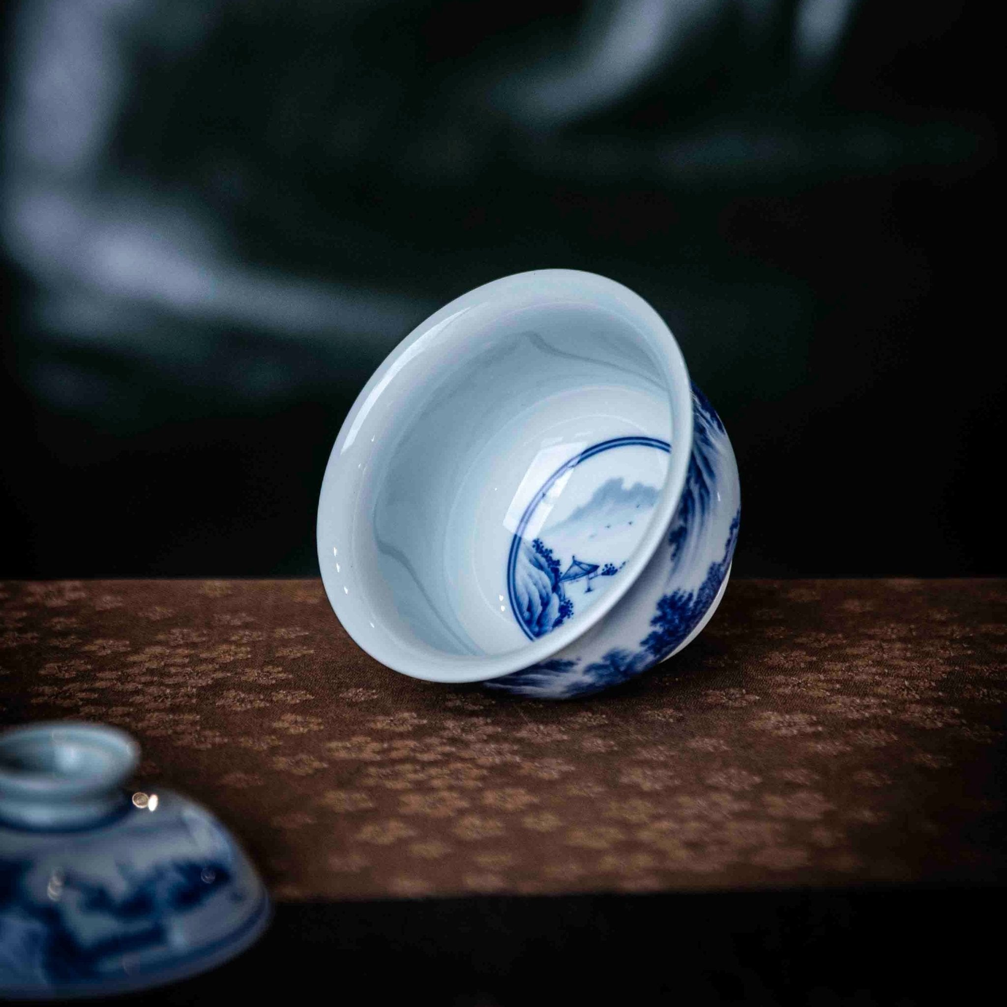 Shan Shui 110cc - Jing De Zhen Porcelain Gaiwan - zycs_China