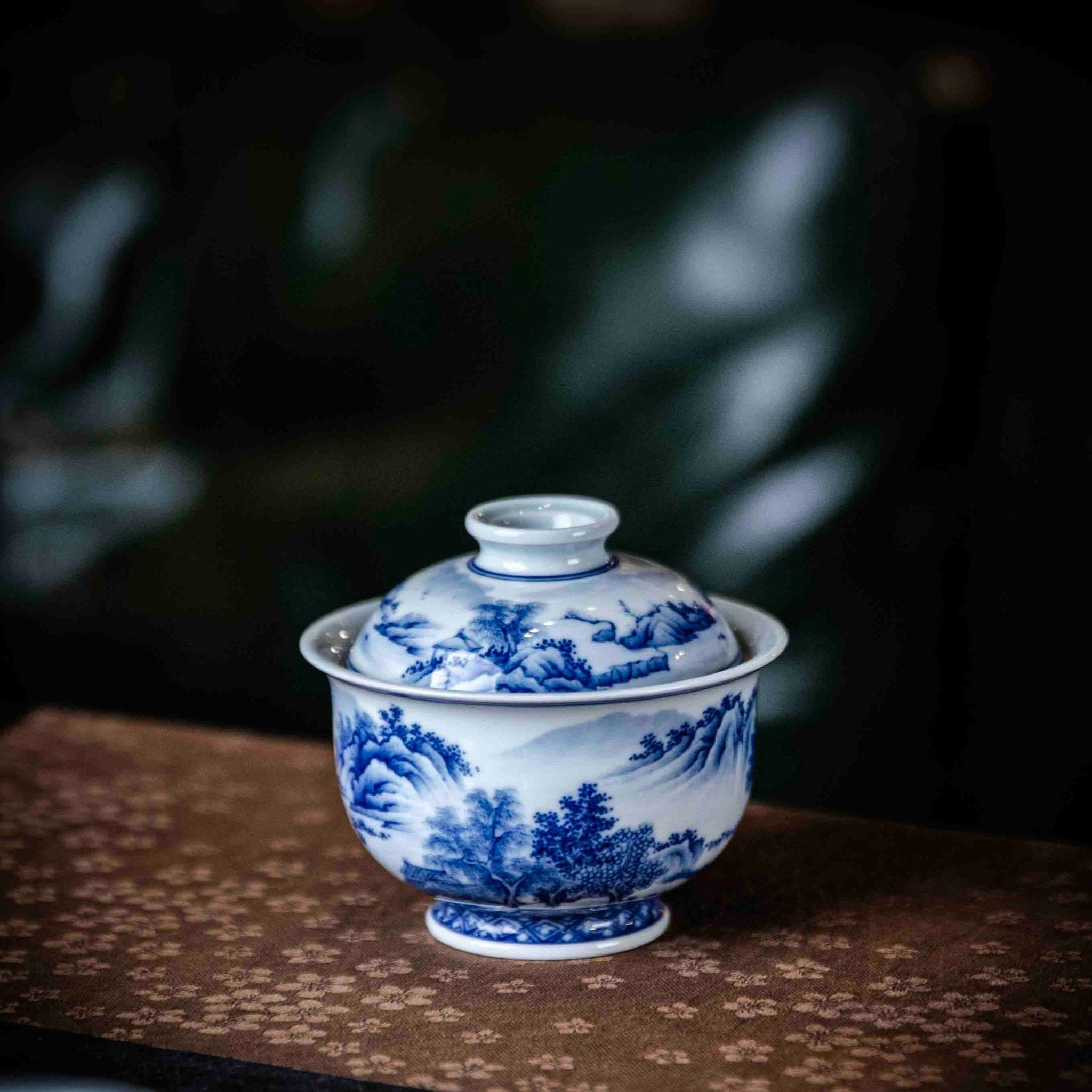 Shan Shui 110cc - Jing De Zhen Porcelain Gaiwan - zycs_China