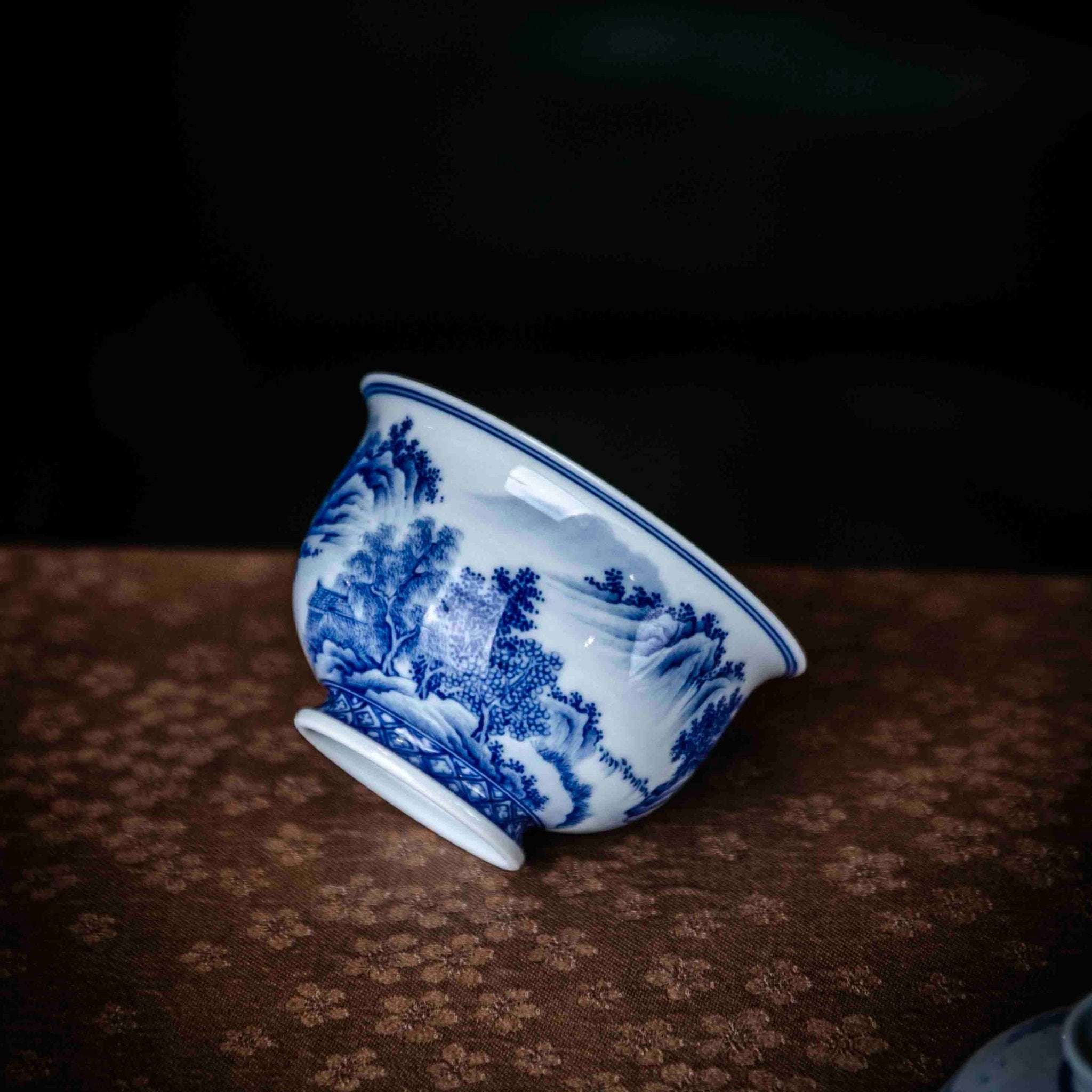Shan Shui 110cc - Jing De Zhen Porcelain Gaiwan - zycs_China