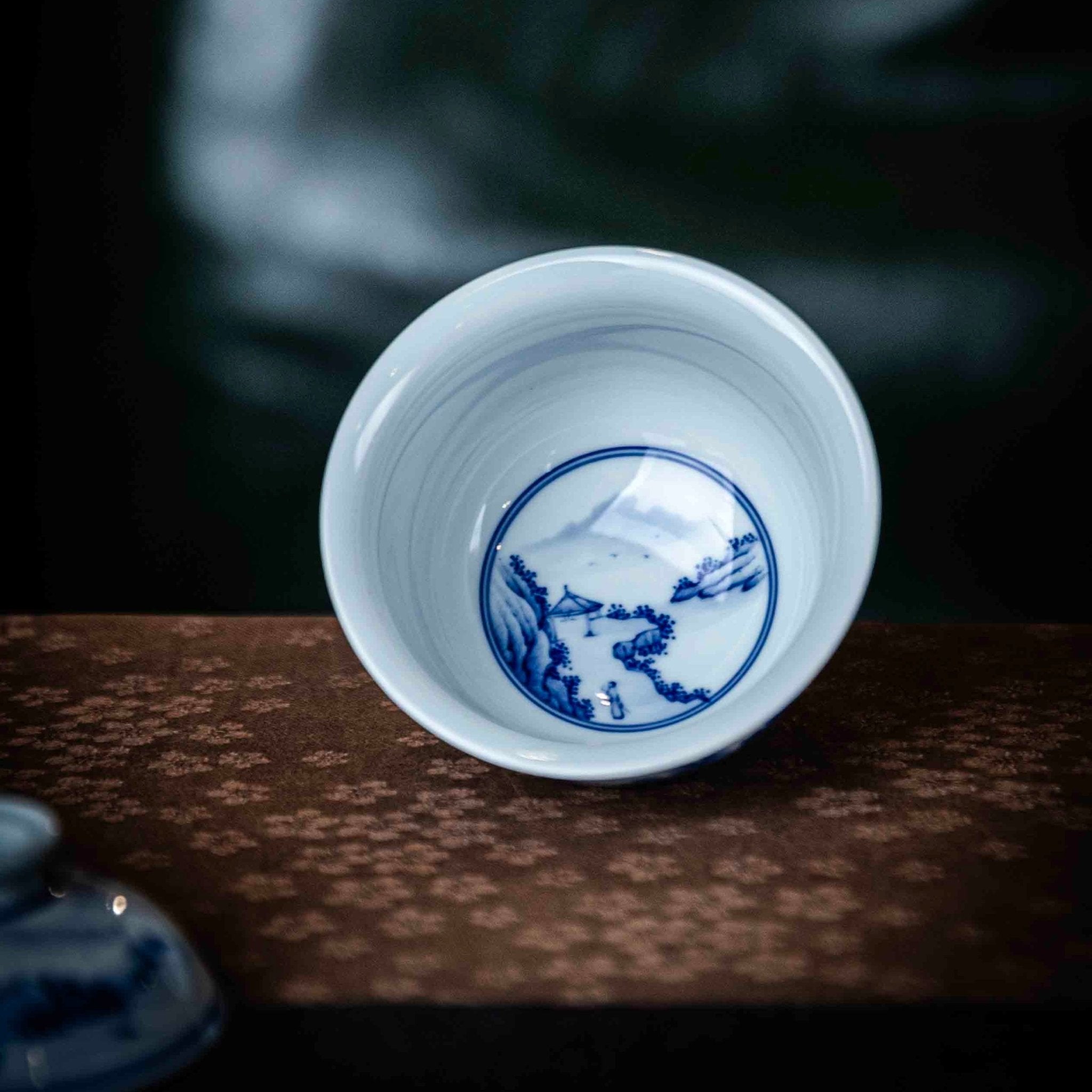 Shan Shui 110cc - Jing De Zhen Porcelain Gaiwan - zycs_China