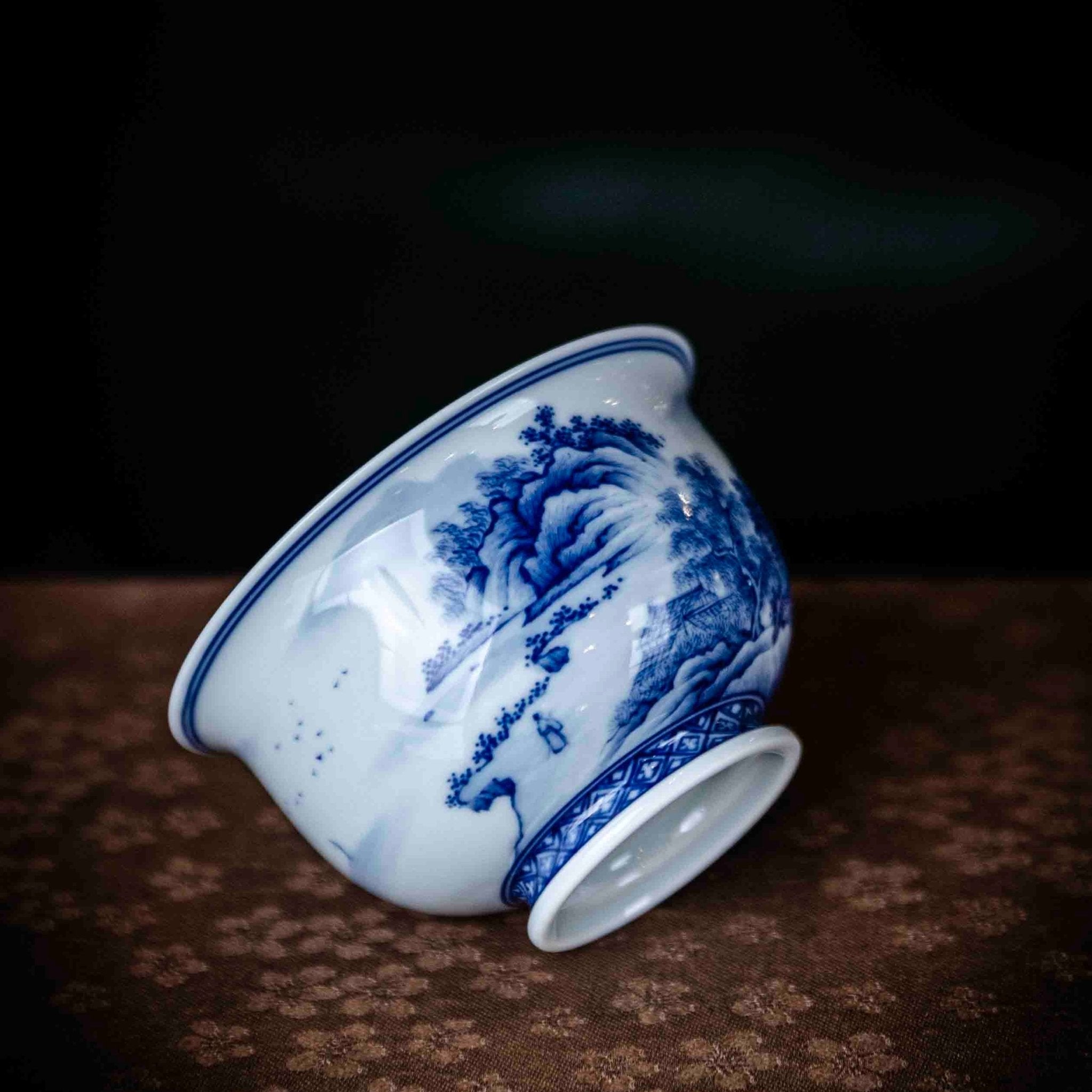 Shan Shui 110cc - Jing De Zhen Porcelain Gaiwan - zycs_China