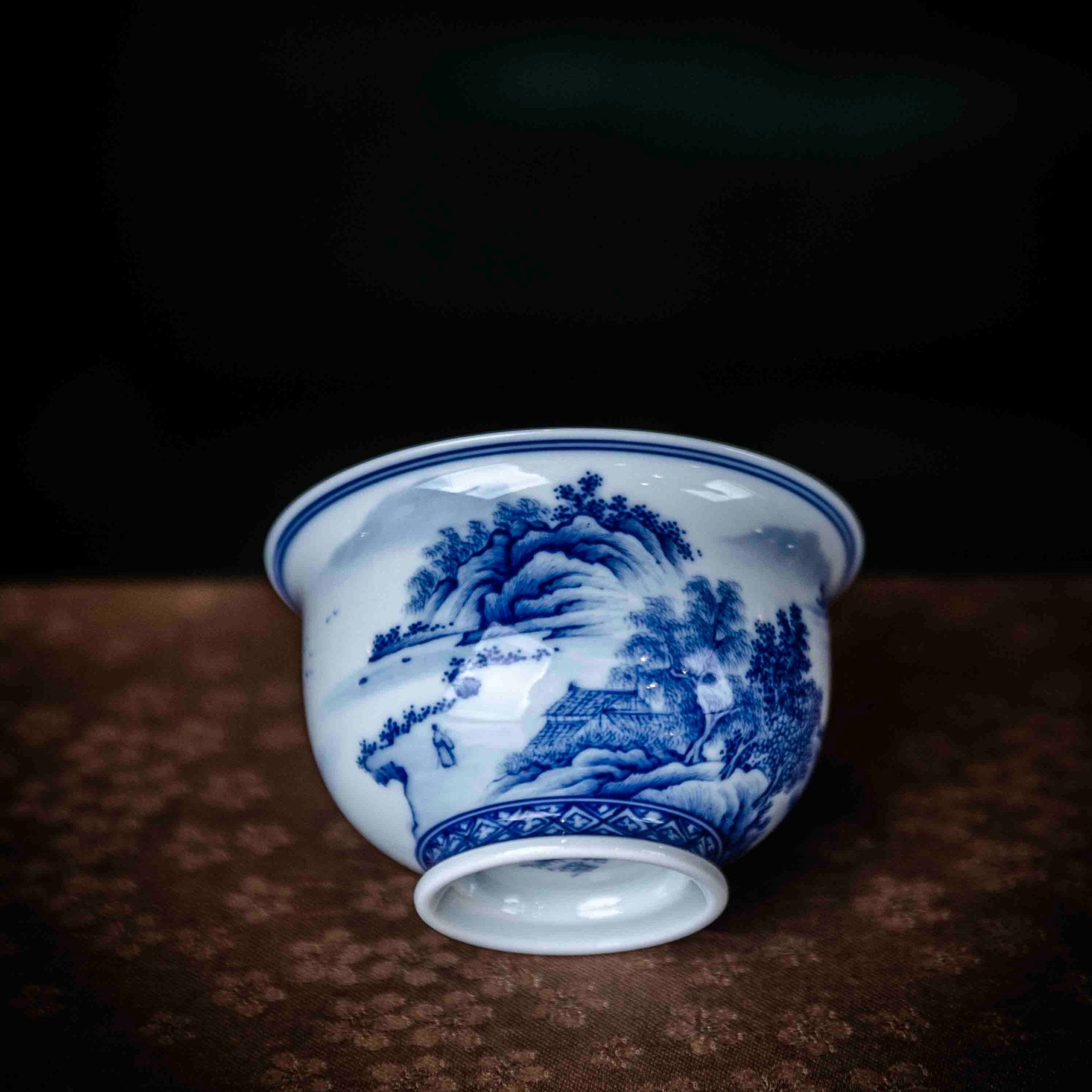 Shan Shui 110cc - Jing De Zhen Porcelain Gaiwan - zycs_China