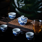 Shan Shui 110cc - Jing De Zhen Porcelain Gaiwan - zycs_China
