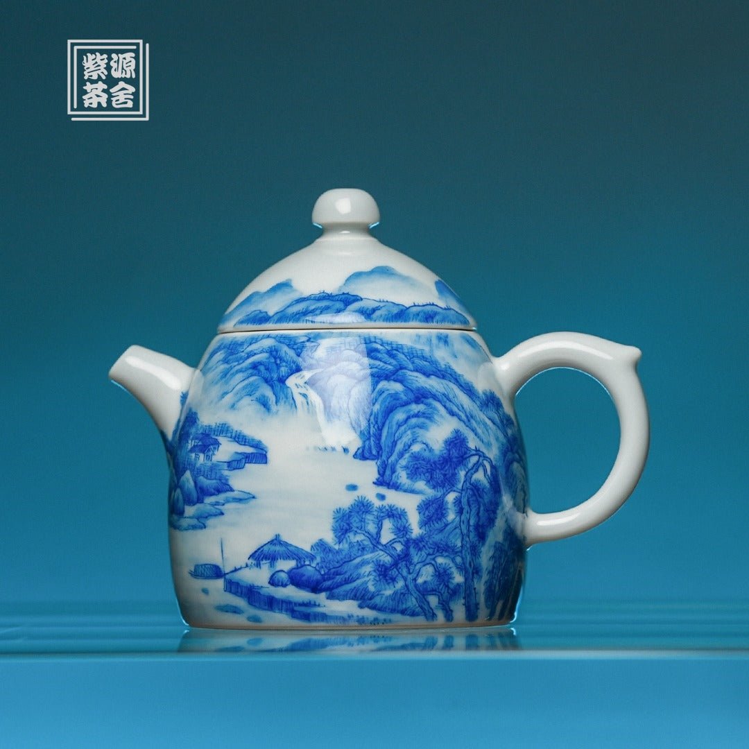 Shan Shui 120cc - Jing De Zhen Porcelain Teapot - zycs_China