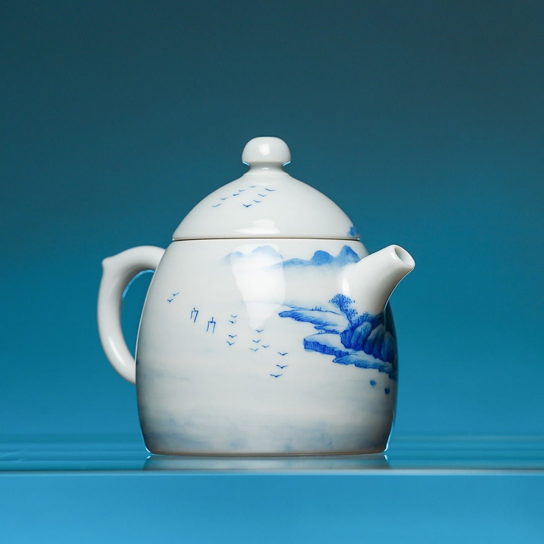 Shan Shui 120cc - Jing De Zhen Porcelain Teapot - zycs_China
