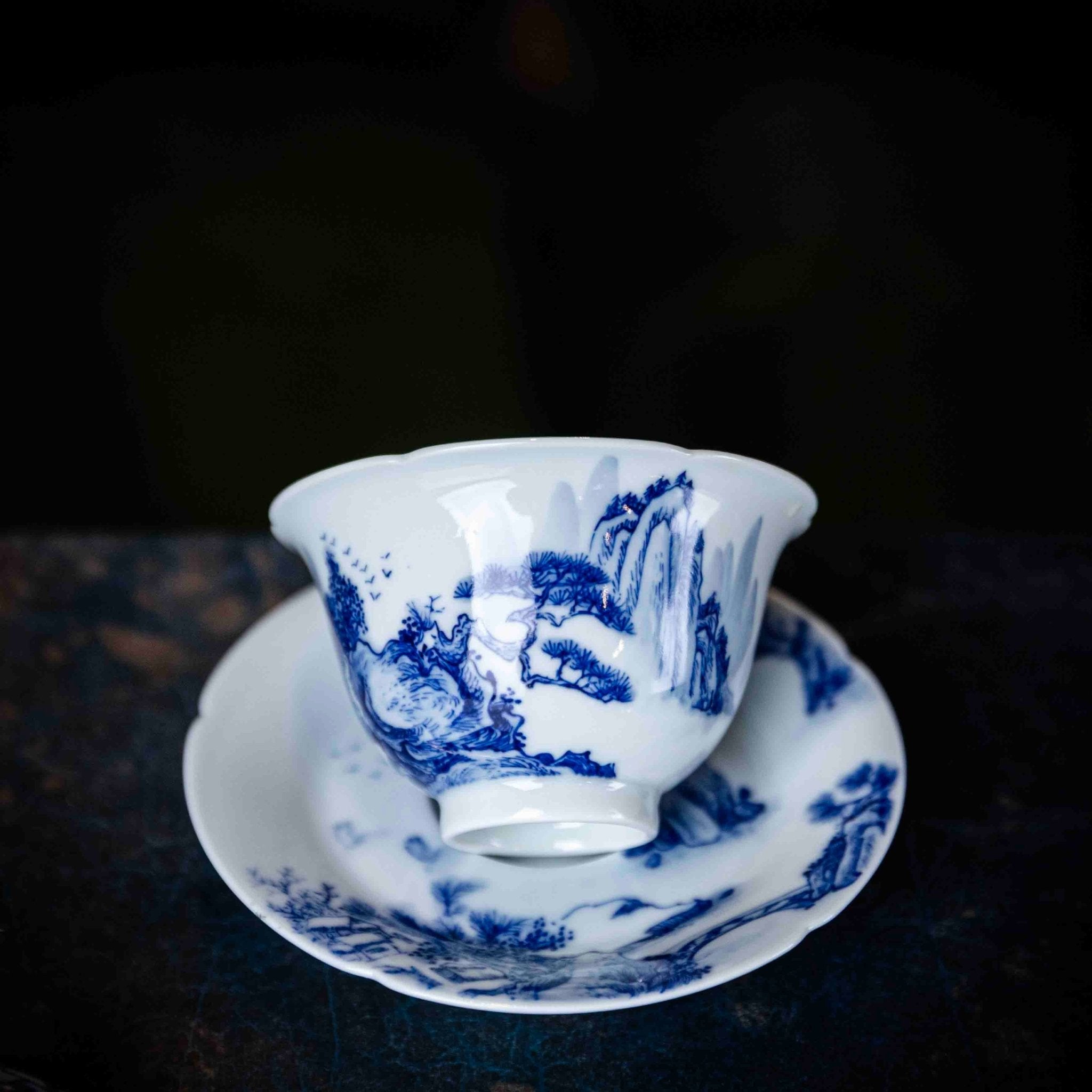 Shan Shui 130cc - Jing De Zhen Porcelain Gaiwan - zycs_China