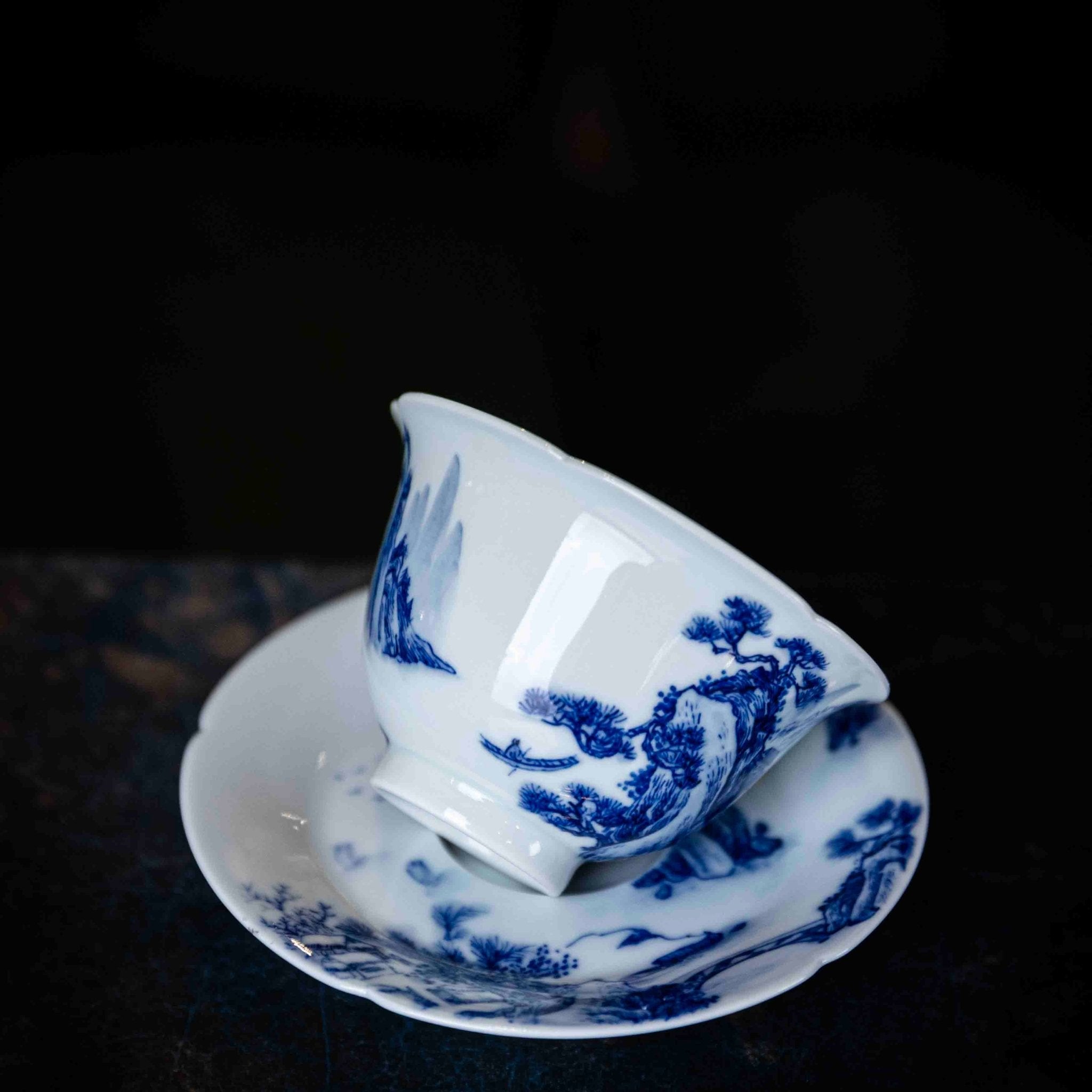 Shan Shui 130cc - Jing De Zhen Porcelain Gaiwan - zycs_China