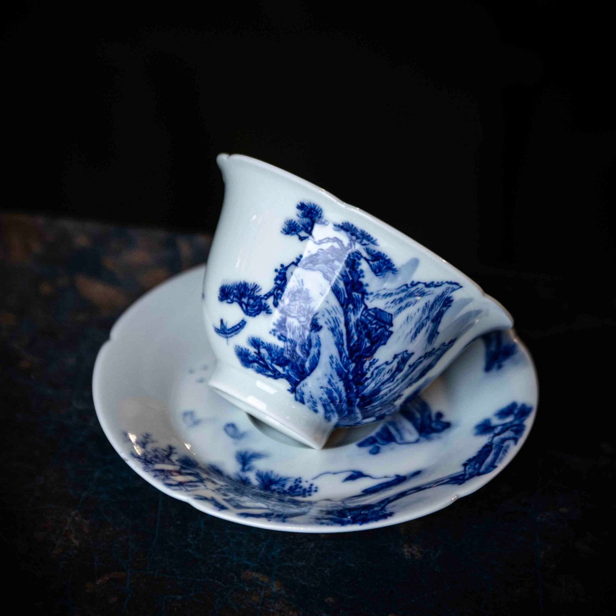 Shan Shui 130cc - Jing De Zhen Porcelain Gaiwan - zycs_China
