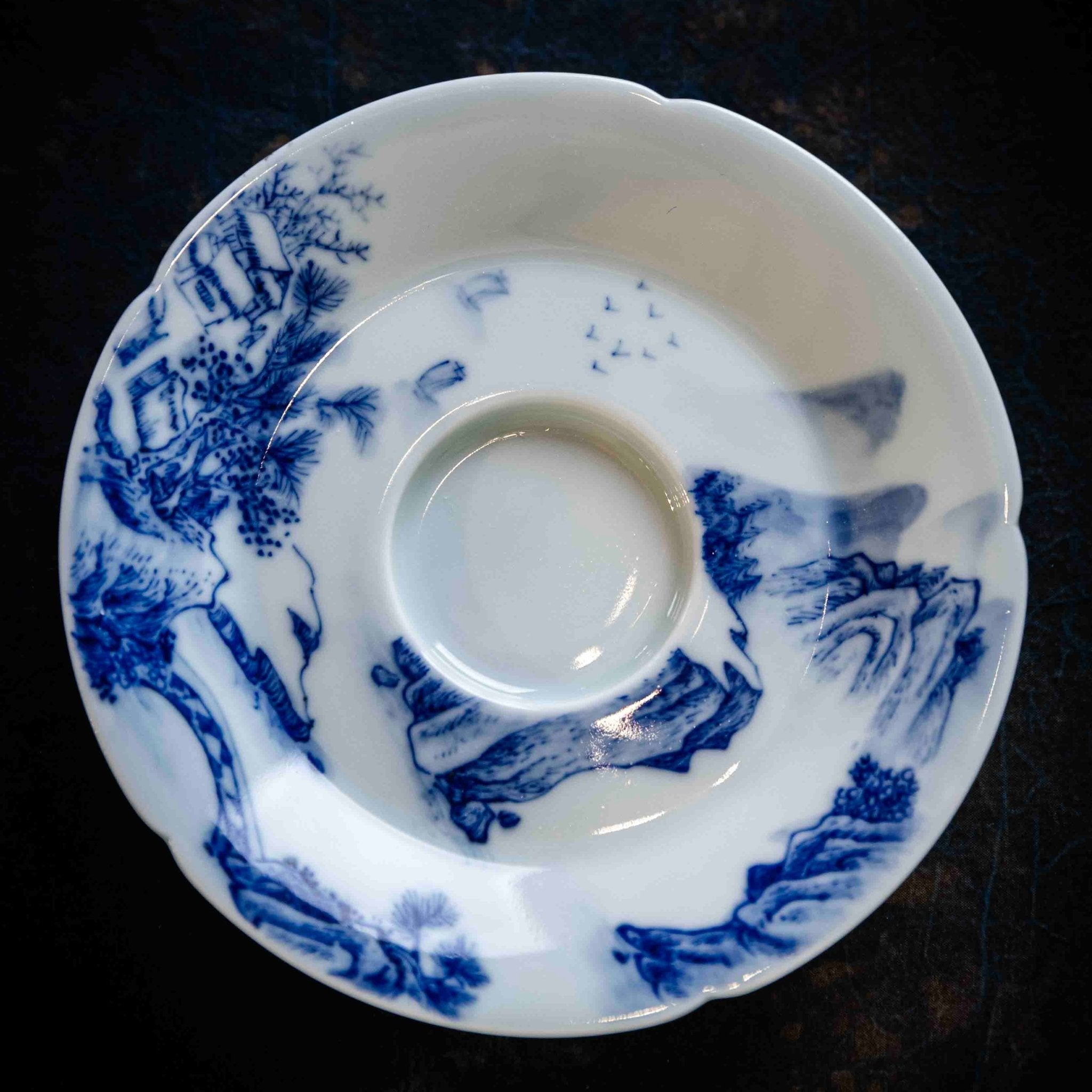 Shan Shui 130cc - Jing De Zhen Porcelain Gaiwan - zycs_China