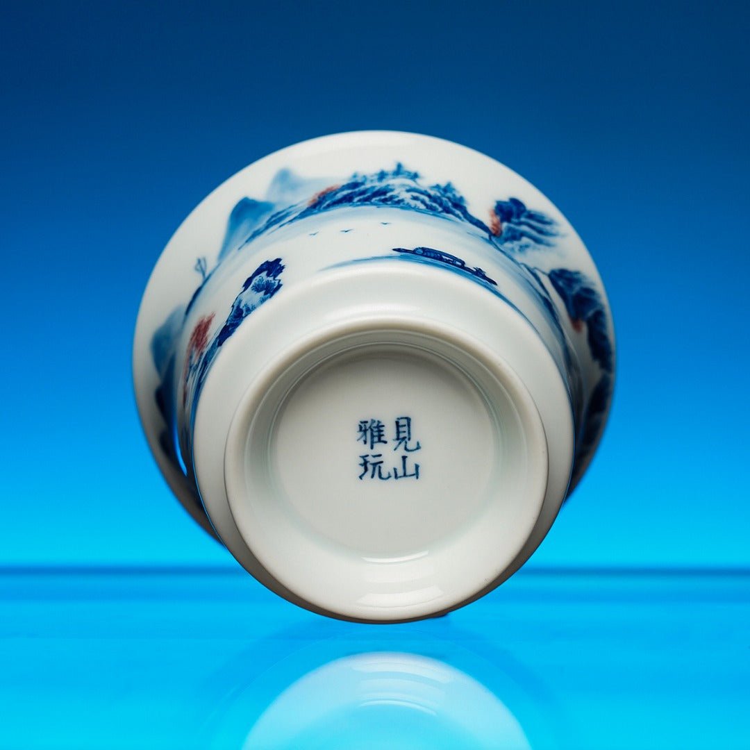 Shan Shui 140cc - Jing De Zhen Porcelain Gaiwan - zycs_China