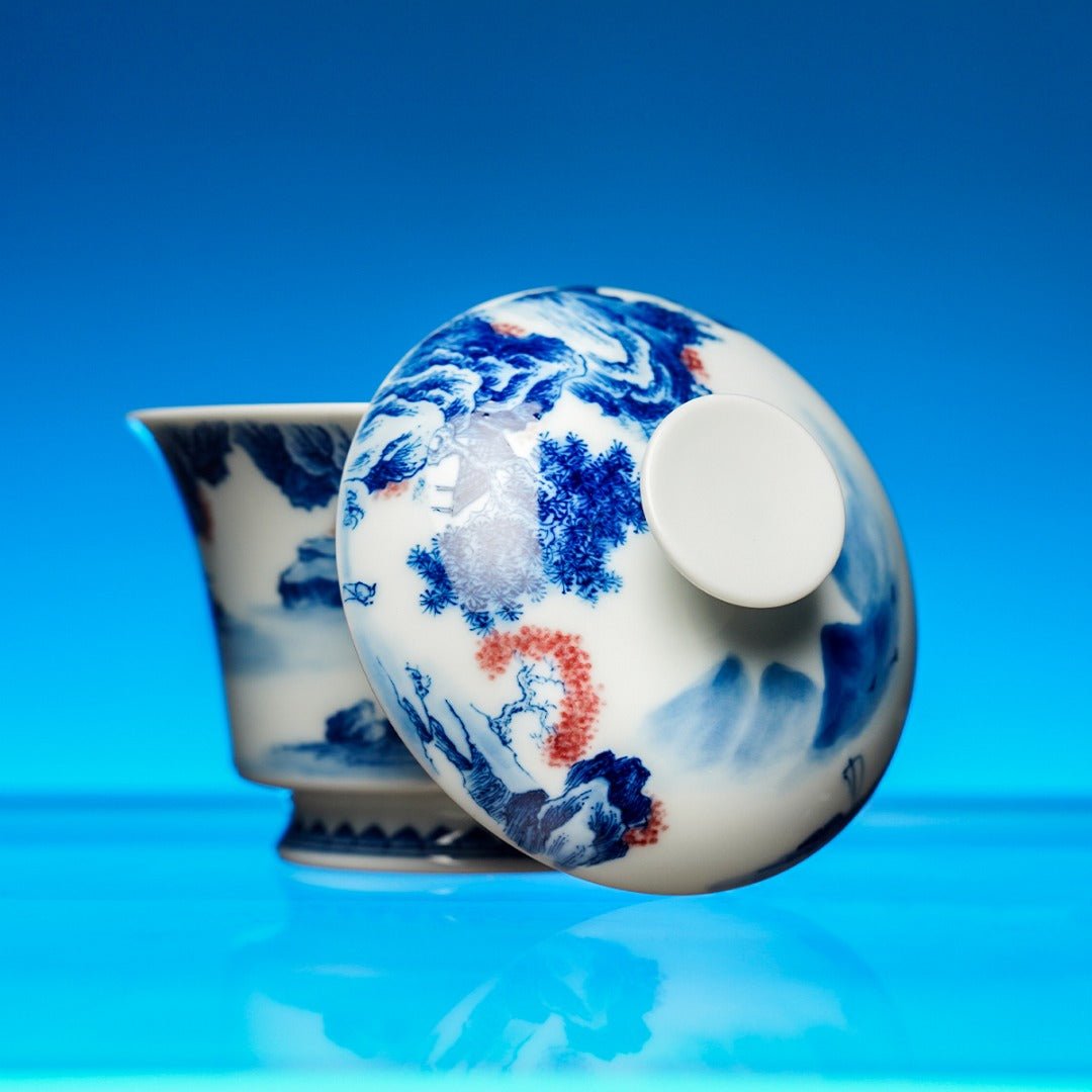 Shan Shui 140cc - Jing De Zhen Porcelain Gaiwan - zycs_China