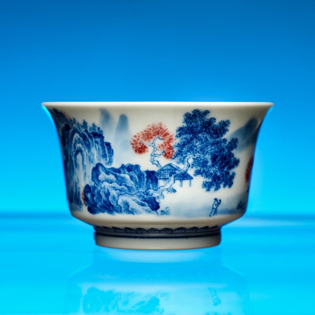 Shan Shui 140cc - Jing De Zhen Porcelain Gaiwan - zycs_China