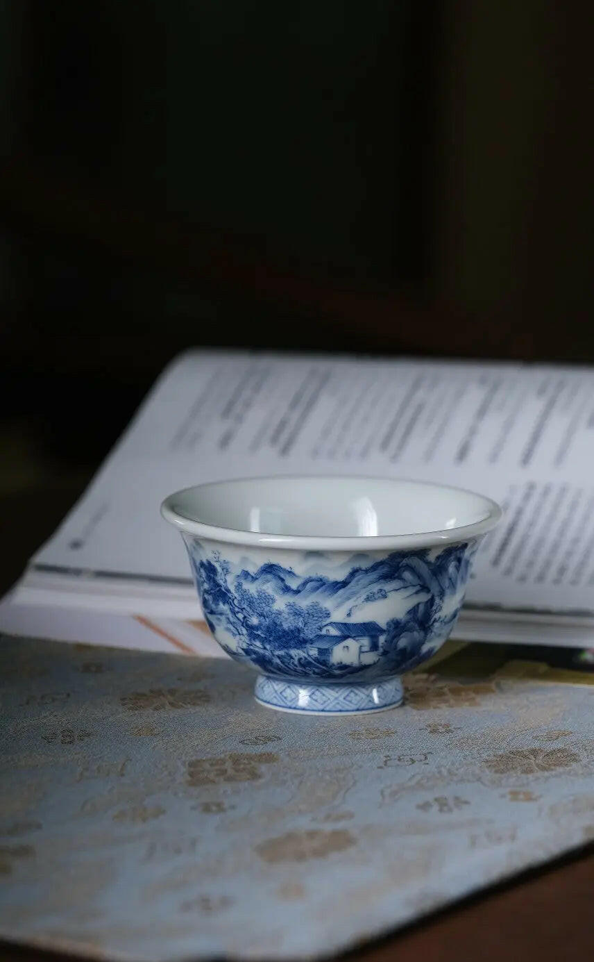Shan Shui - Jing De Zhen Porcelain Teacup - zycs_China - tea - teapot