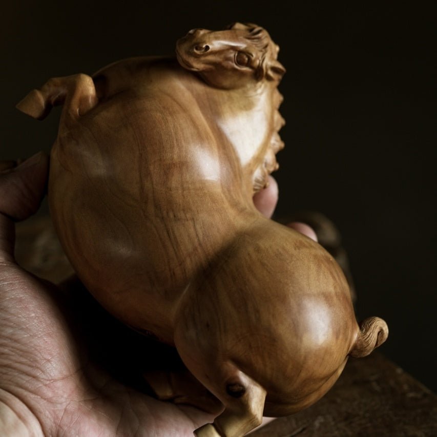 Sheng Shi Tang Ma - Wood Sculpture - zycs_China