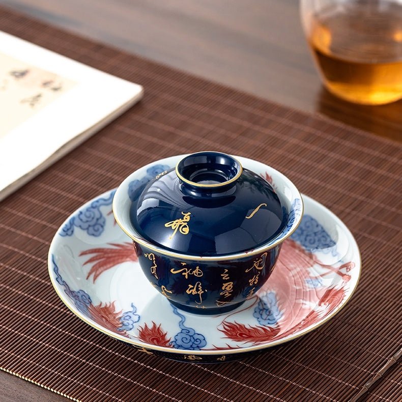 Shi Ci Nei Feng 150cc - Jing De Zhen Porcelain Gaiwan - zycs_China