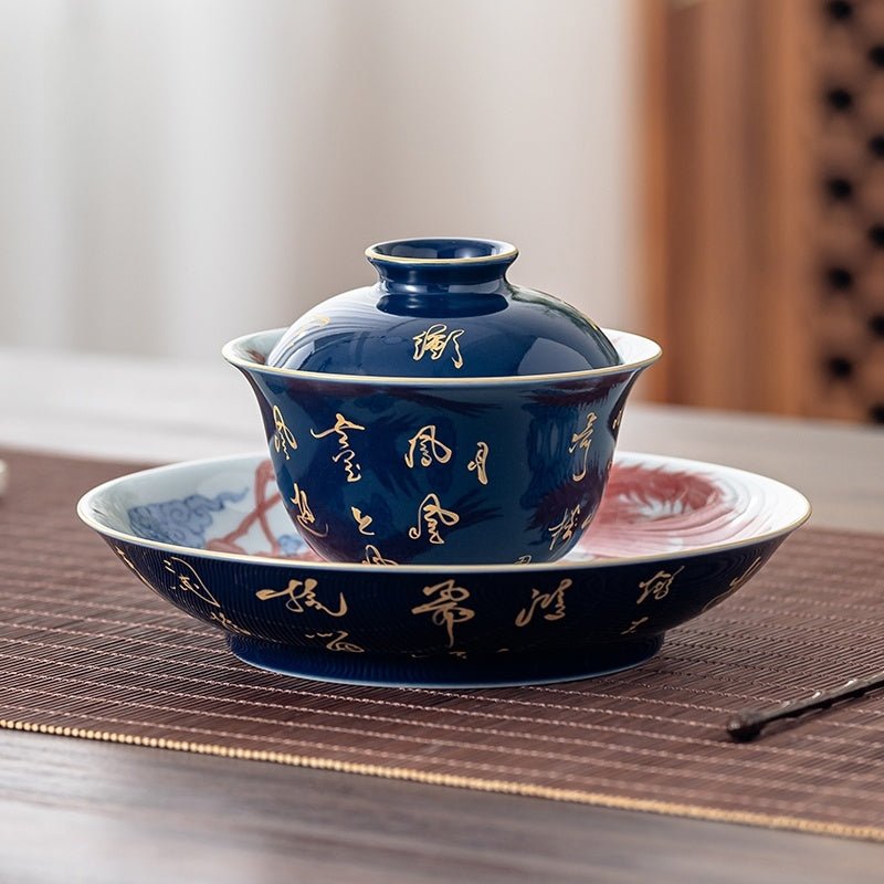 Shi Ci Nei Feng 150cc - Jing De Zhen Porcelain Gaiwan - zycs_China