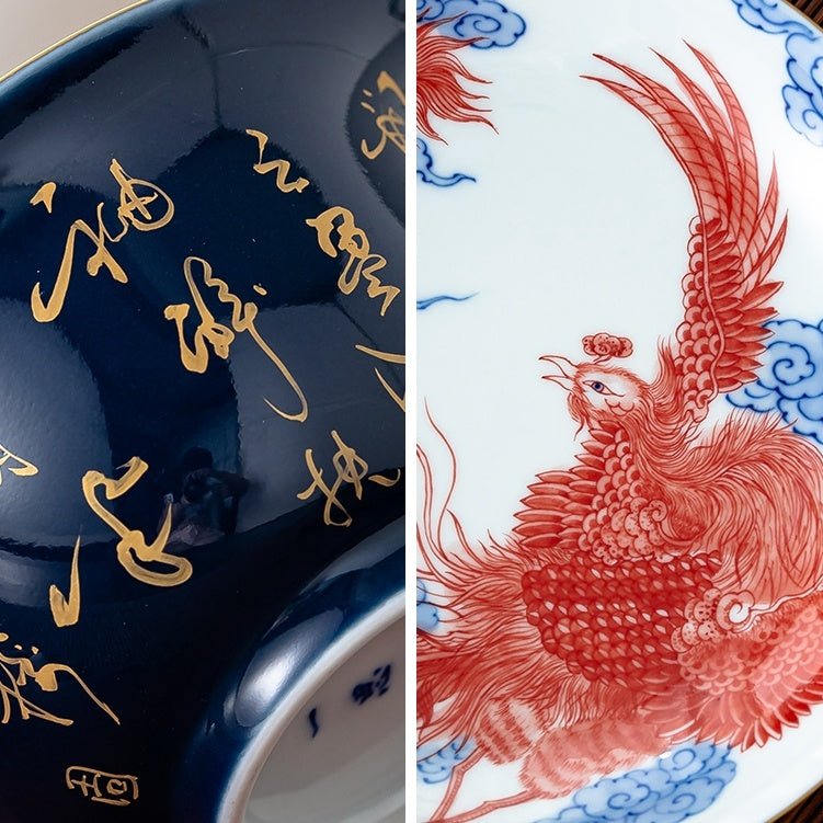 Shi Ci Nei Feng 150cc - Jing De Zhen Porcelain Gaiwan - zycs_China