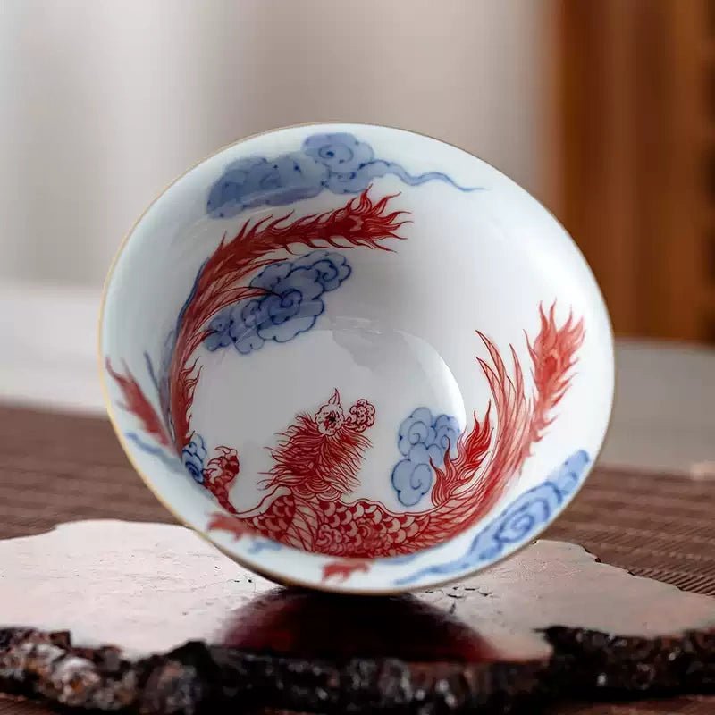 Shi Ci Nei Feng 150cc - Jing De Zhen Porcelain Gaiwan - zycs_China