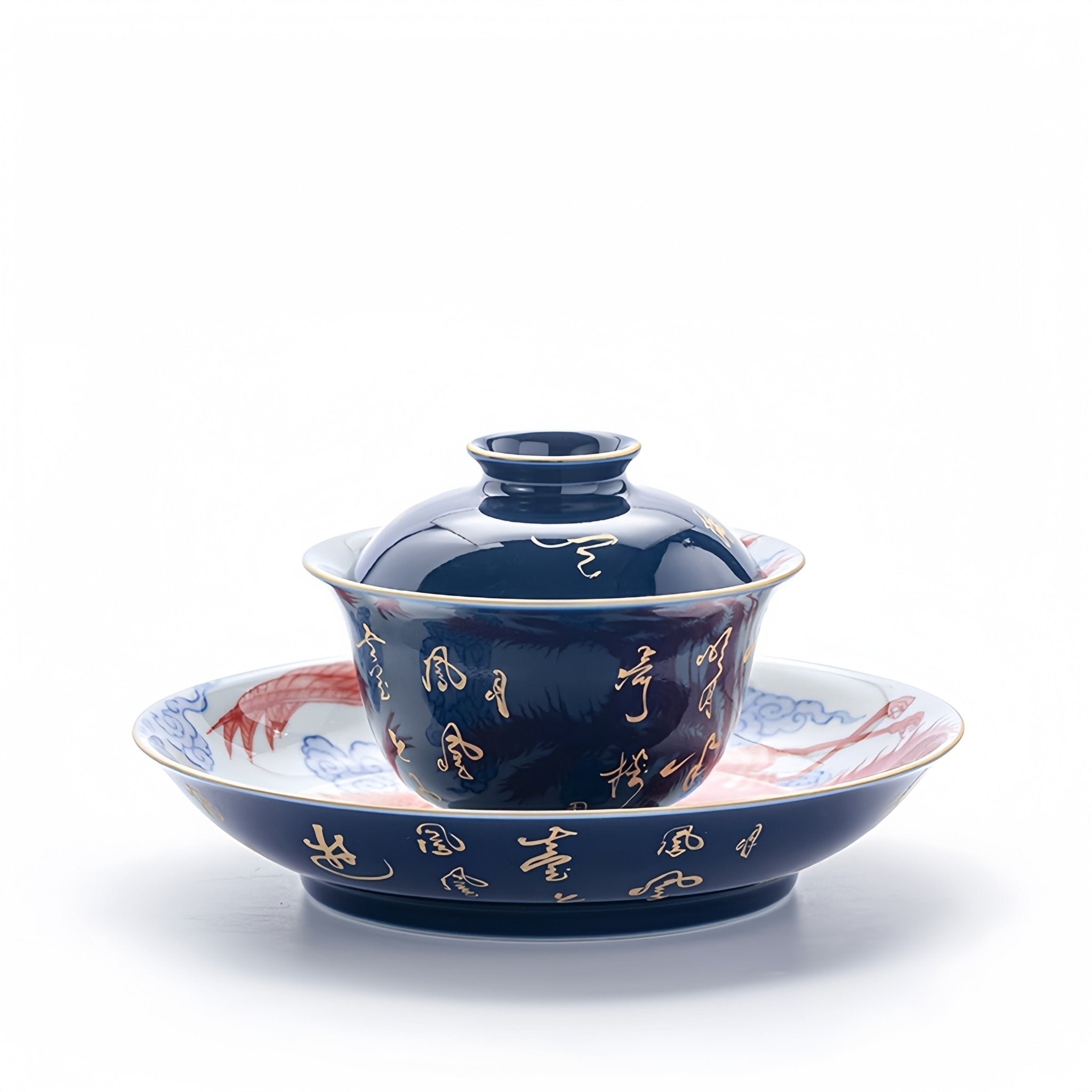 Shi Ci Nei Feng 150cc - Jing De Zhen Porcelain Gaiwan - zycs_China