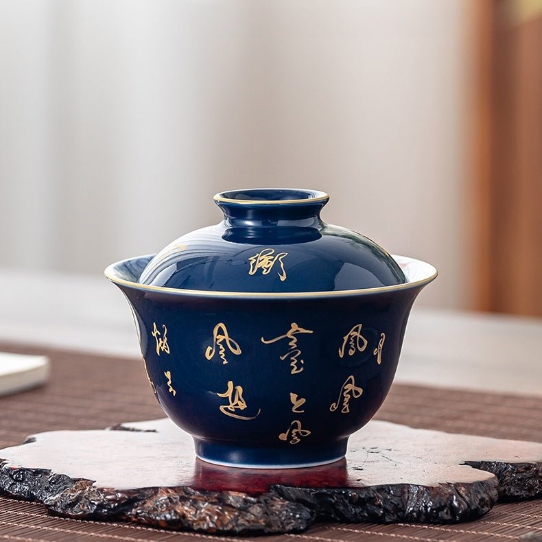 Shi Ci Nei Feng 150cc - Jing De Zhen Porcelain Gaiwan - zycs_China