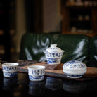 Shi Ci Shan Shui 110cc - Jing De Zhen Porcelain Gaiwan - zycs_China