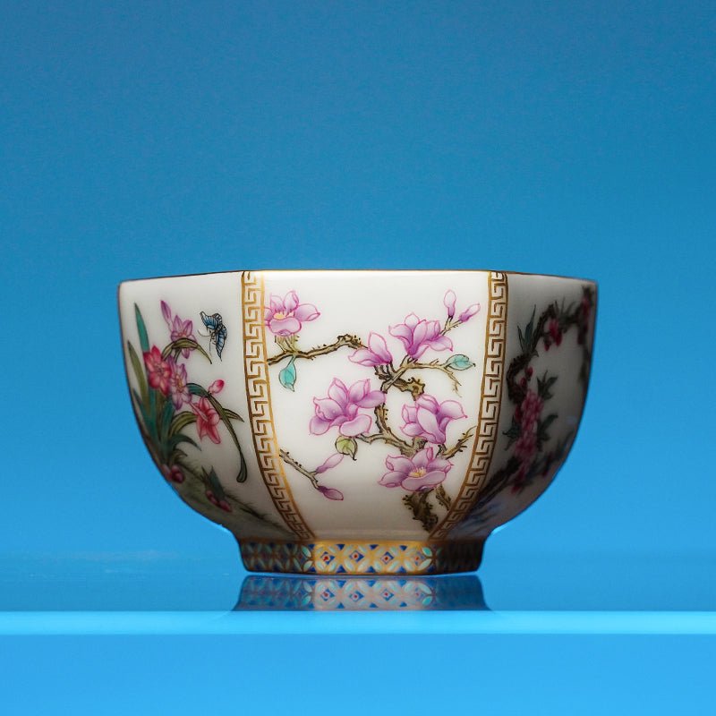 Shi Er Hua Shen 100cc - Jing De Zhen Porcelain Teacup - zycs_China
