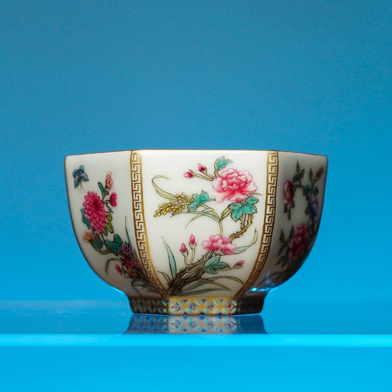 Shi Er Hua Shen 100cc - Jing De Zhen Porcelain Teacup - zycs_China