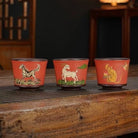 Shi Er Sheng Xiao - Yixing Handmade Teacup - zycs_China