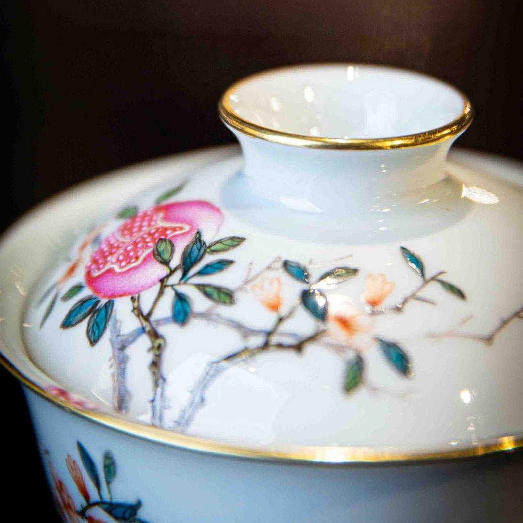 Shi Liu - Jing De Zhen Porcelain Gaiwan - zycs_China